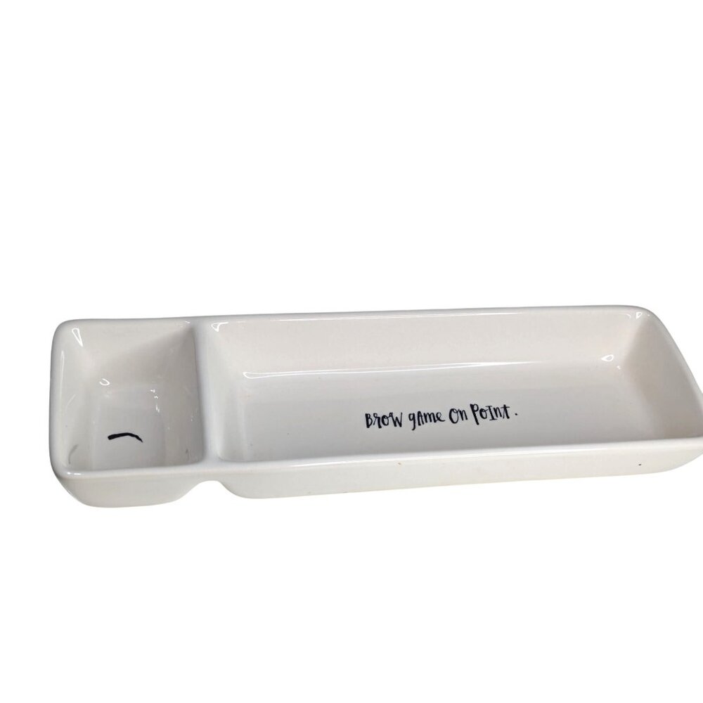 Rae Dunn Artisan Collection Brow Game On Point Ceramic Tray